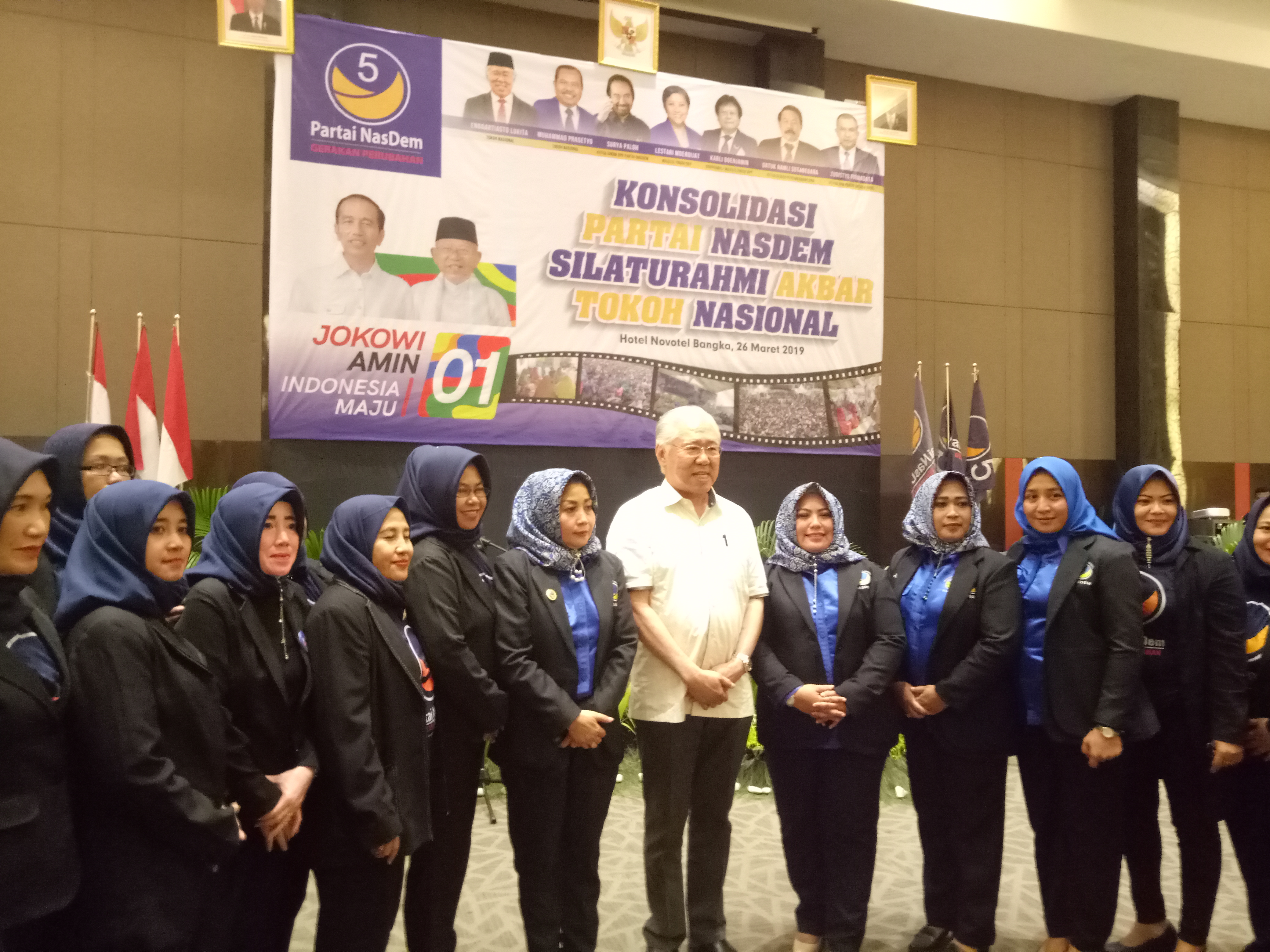  Tokoh nasional partai nasdem enggartiasto lukita hadiri konsolidasi parta nasdem di babe