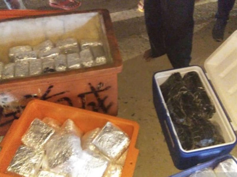 BNN Amankan 100 Kilogram Narkoba yang Disembunyikan di Kotak Ikan