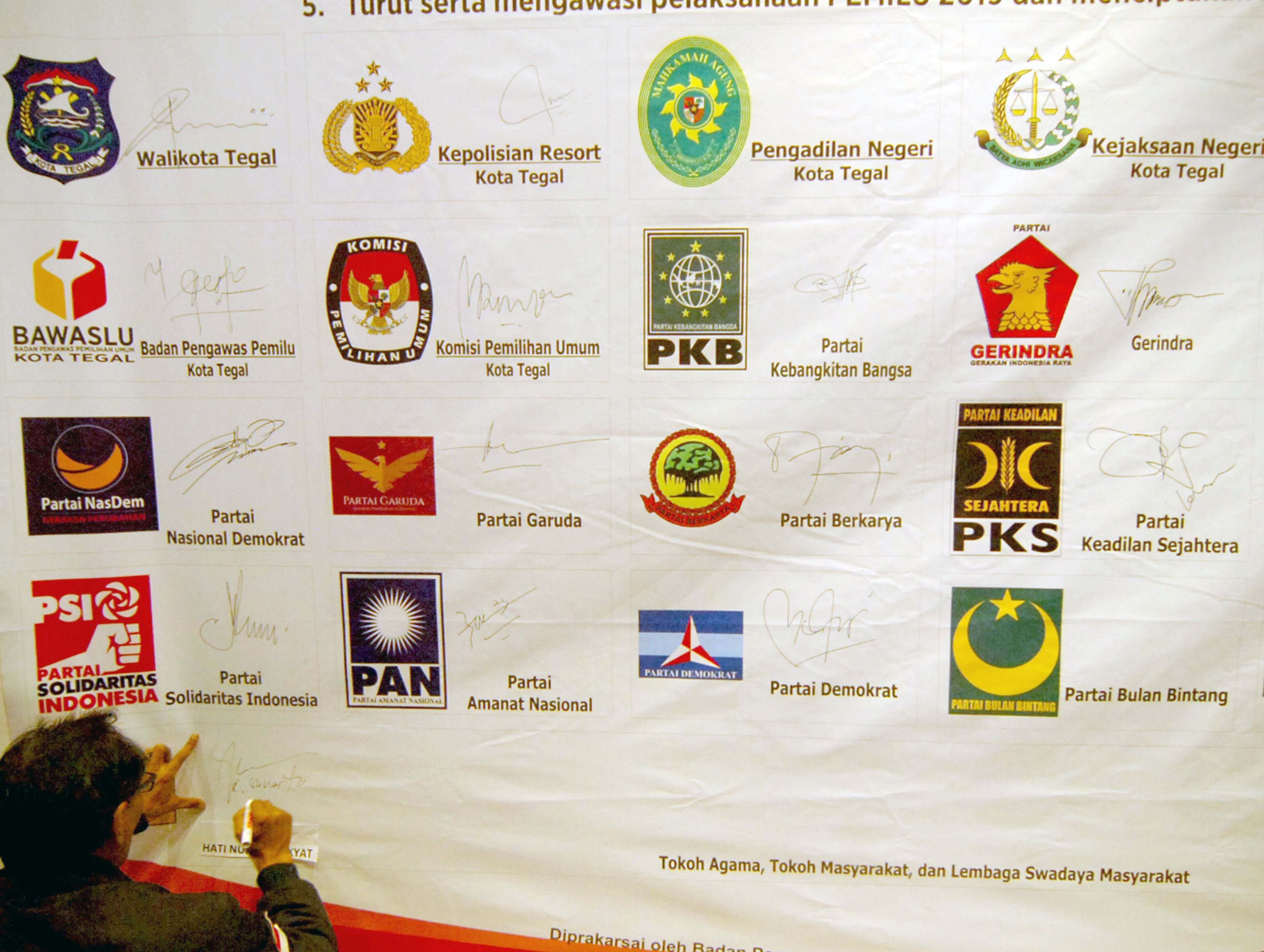 Ilustrasi partai politik peserta Pemilu 2019