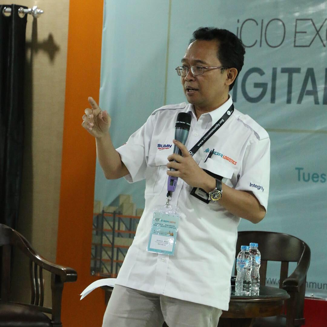 Direktur Utama BGR Logistics Kuncoro Wibowo dalam iCIO Community, Selasa (26/3)