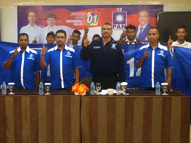 Kader PAN MalukuDeklarasi dukung Jokowi-Amin