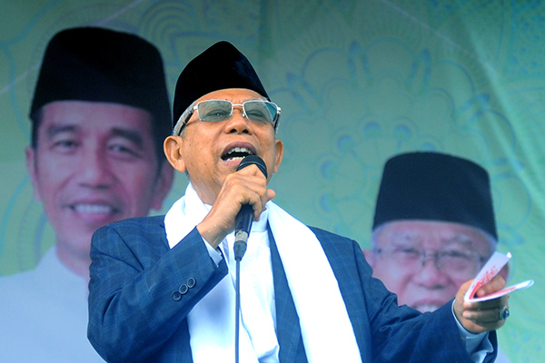 Calon Wakil Presiden nomor urut 01, KH Ma'ruf Amin 