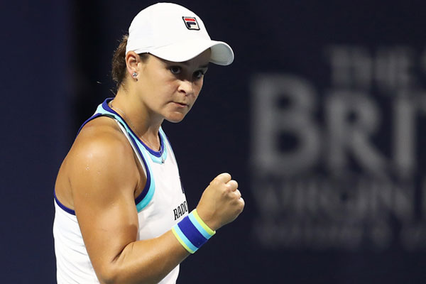 PETENIS unggulan ke-12 Ashleigh Barty dari Australia 