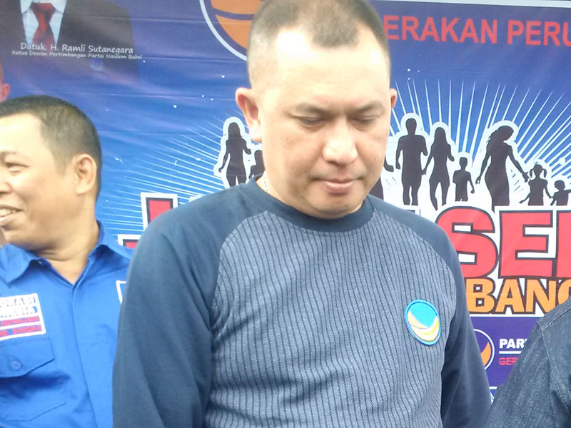 Ketua Dewan Pimpinan Wilayah (DPW) Partai NasDem Babel, Zuristyo Firmadata