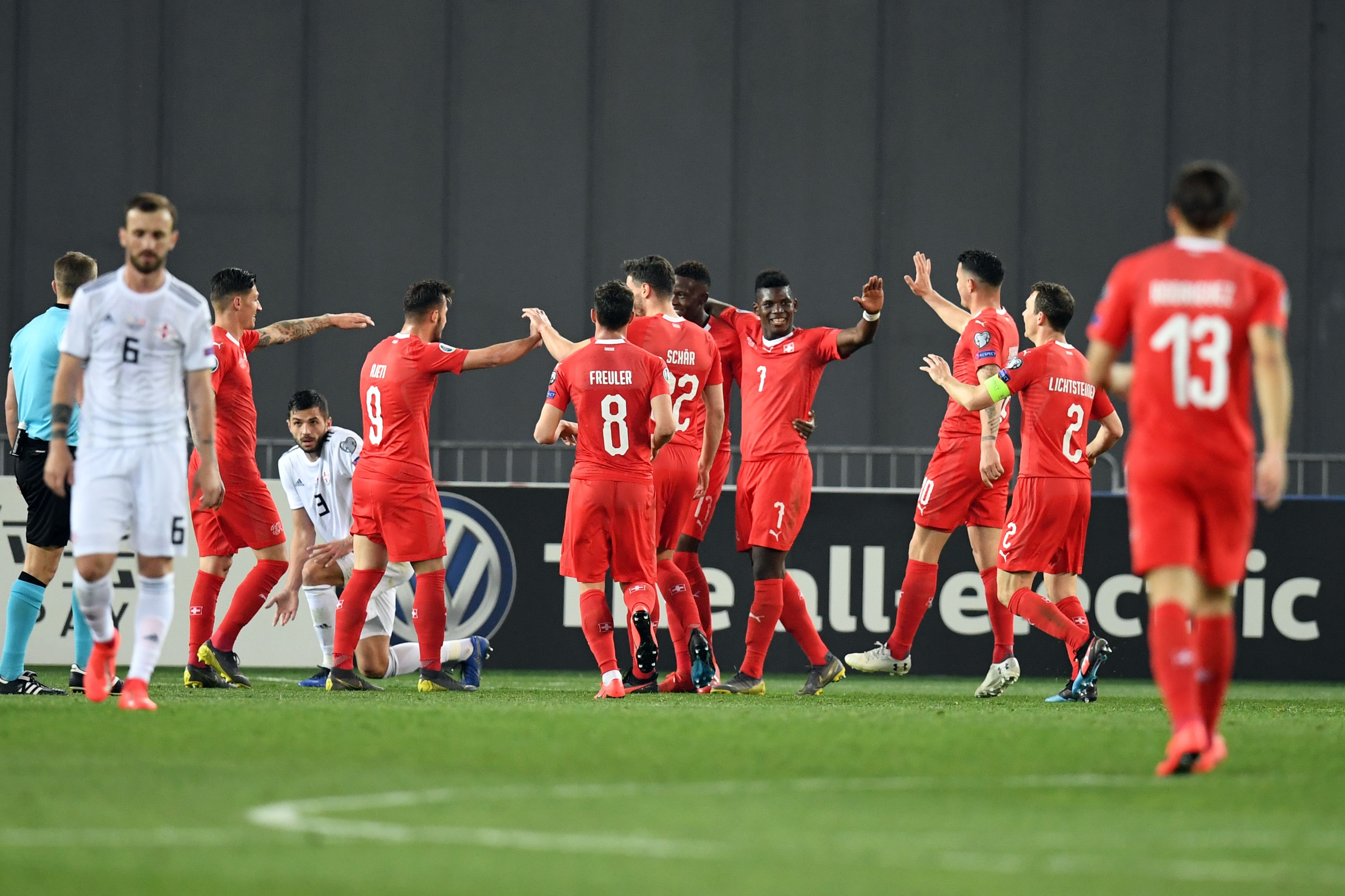 Tanpa Shaqiri dan Seferovic, Swiss Sukses Kalahkan Georgia