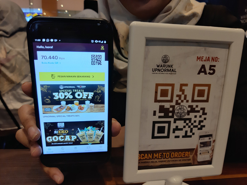 Tampilan aplikasi Upnormal