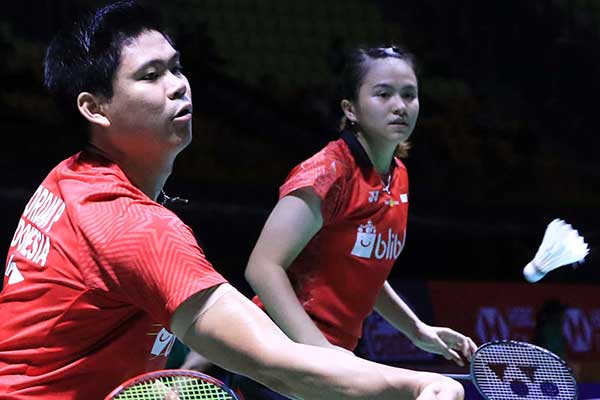 Pasangan ganda campuran Indonesia Praveen Jordan/Melati Daeva Oktavianti 