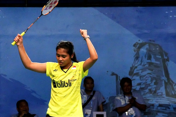 Gregoria Angkat Koper Lebih Dulu