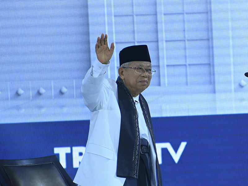 Cawapres nomor urut 01 K.H. Ma'ruf Amin