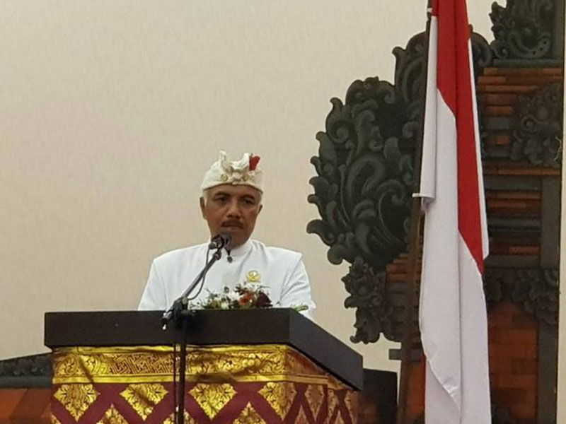 Ketua Umum Asosiasi  Forum Kerukunan Umat Beragama Indonesia Ida Pangelingsir Agung Putra Sukahet dalam suatu kesempatan 