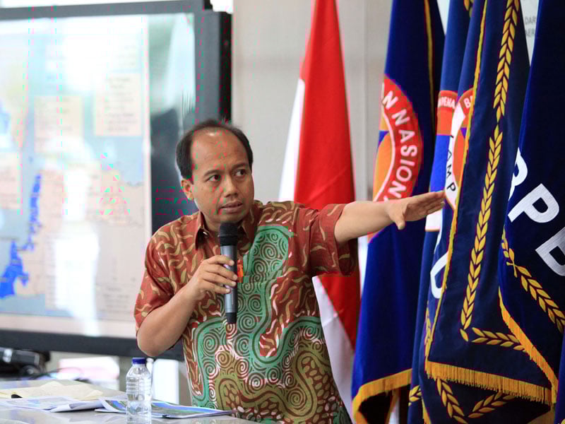 Kepala Pusat Data, Informasi, dan Hubungan Masyarakat BNPB Sutopo Purwo Nugroho.