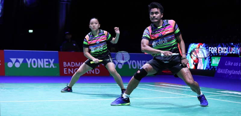 Pasangan ganda campuran Tontowi Ahmad/Winny Oktavina Kandow 