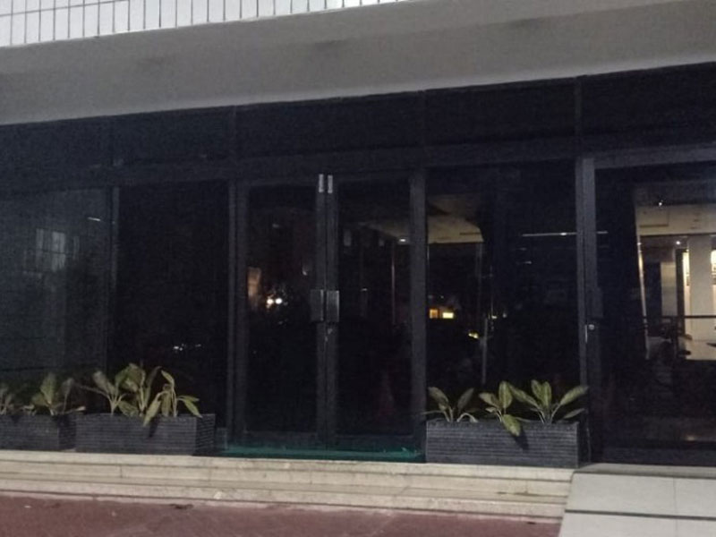 Suasana salah satu gedung di Kementerian Agama setelah penyegelan yang dilakukan tim Komisi Pemberantasan Korupsi, Jumat, 15 Maret 2019. 