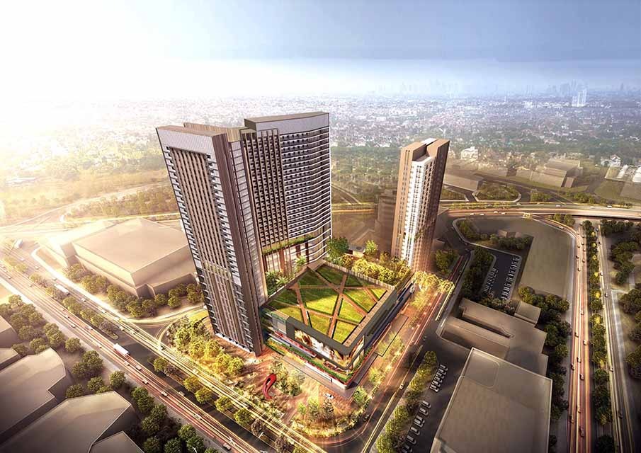 Maket proyek superblok Transpark Bintaro