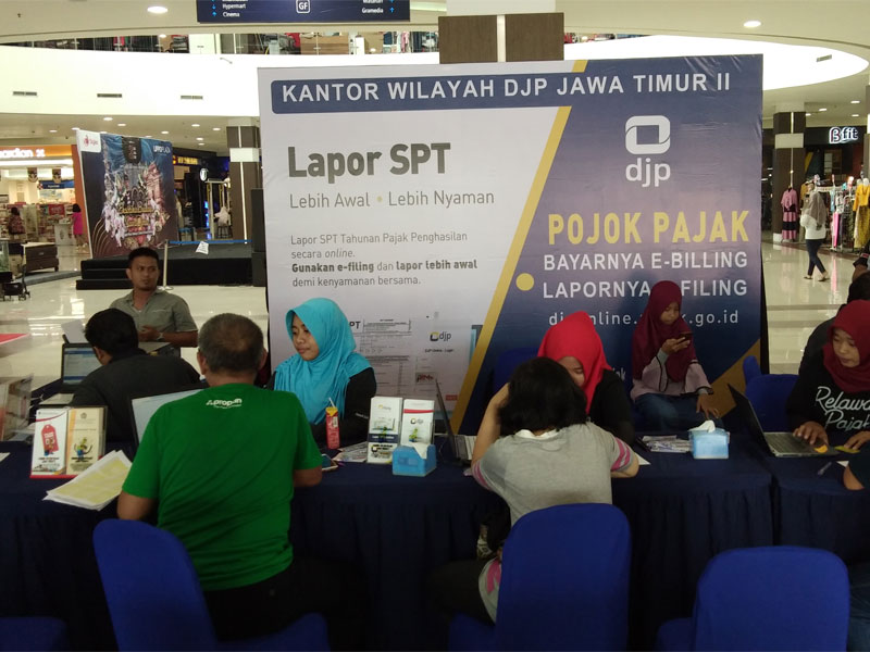 Pelayanan Laporan SPT Pajak di Mal