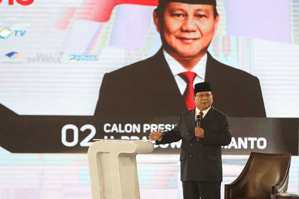 Capres nomor urut 02 Prabowo Subianto