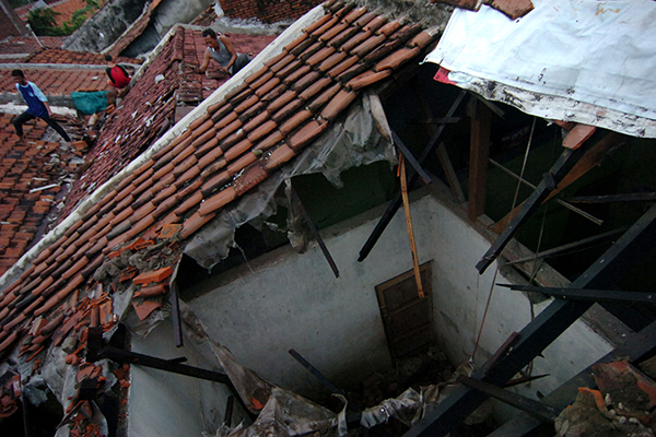 Rumah Terdampak Angin Puting Beliung
