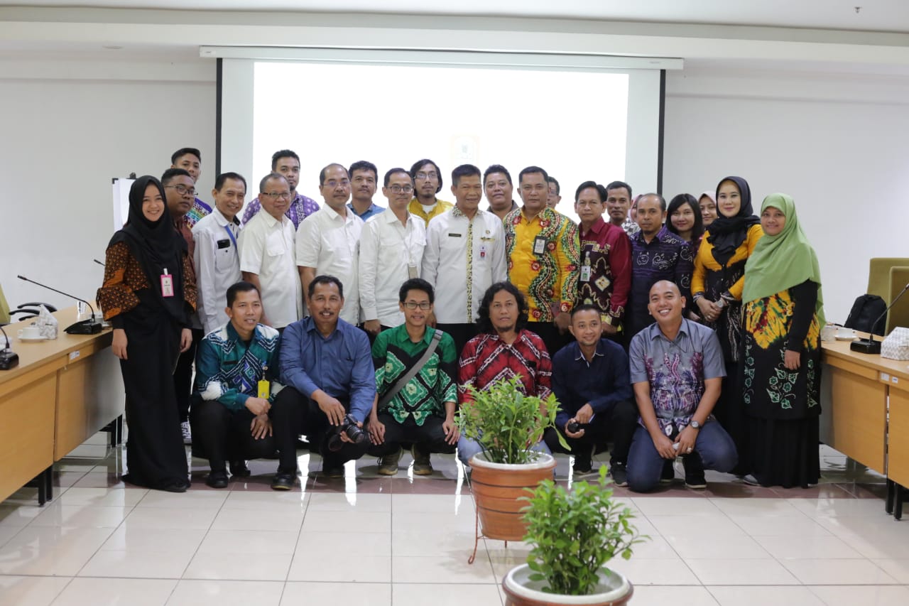 Rombongan Humas dan Jurnalis Kalsel di Kantor Kemenpan-RB Jakarta, Kamis (28/3).