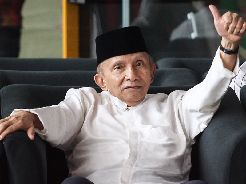 Ketua Dewan Kehormatan Partai Amanat Nasional Amien Rais