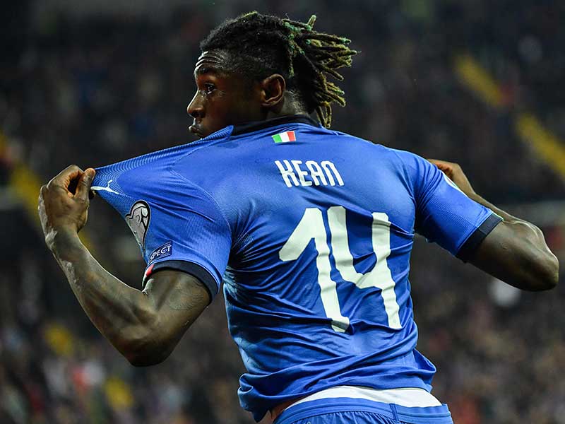 Penyerang Italia Moise Kean