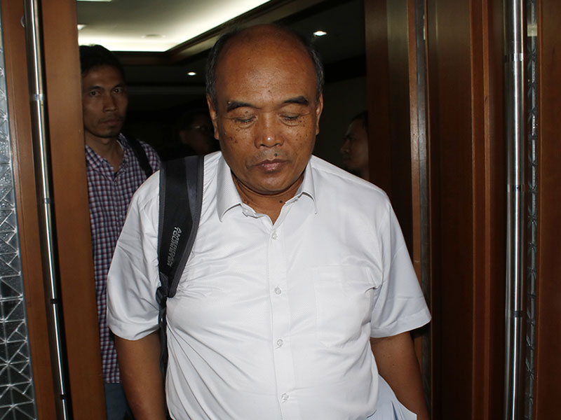 Terdakwa mantan Dirut PT Asuransi Jasa Indonesia (Jasindo) Budi Tjahjono