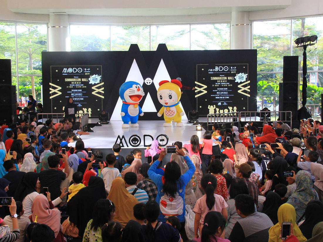 Doraemon dan Dorami ramaikan event fashion show dalam tajuk MODO