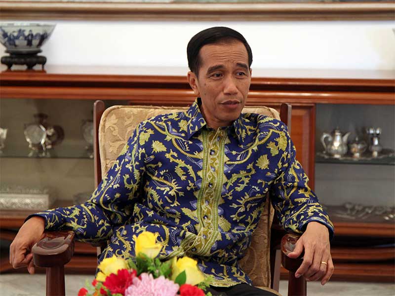 Presiden Joko Widodo wawancara dengan Media Indonesia di Istana Bogor, Jawa Barat, Selasa (11/8).