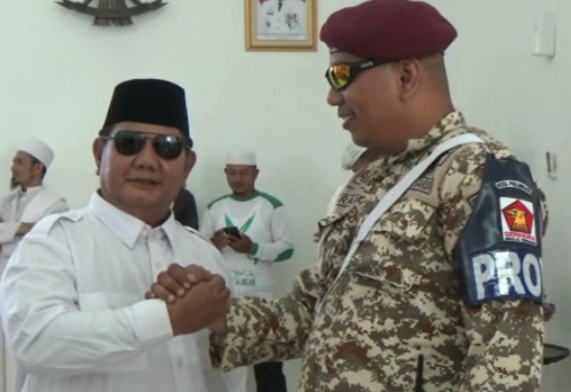 Zamratul Fuadi, 50, sosok lelaki mirip Calon Presiden Prabowo Subianto.