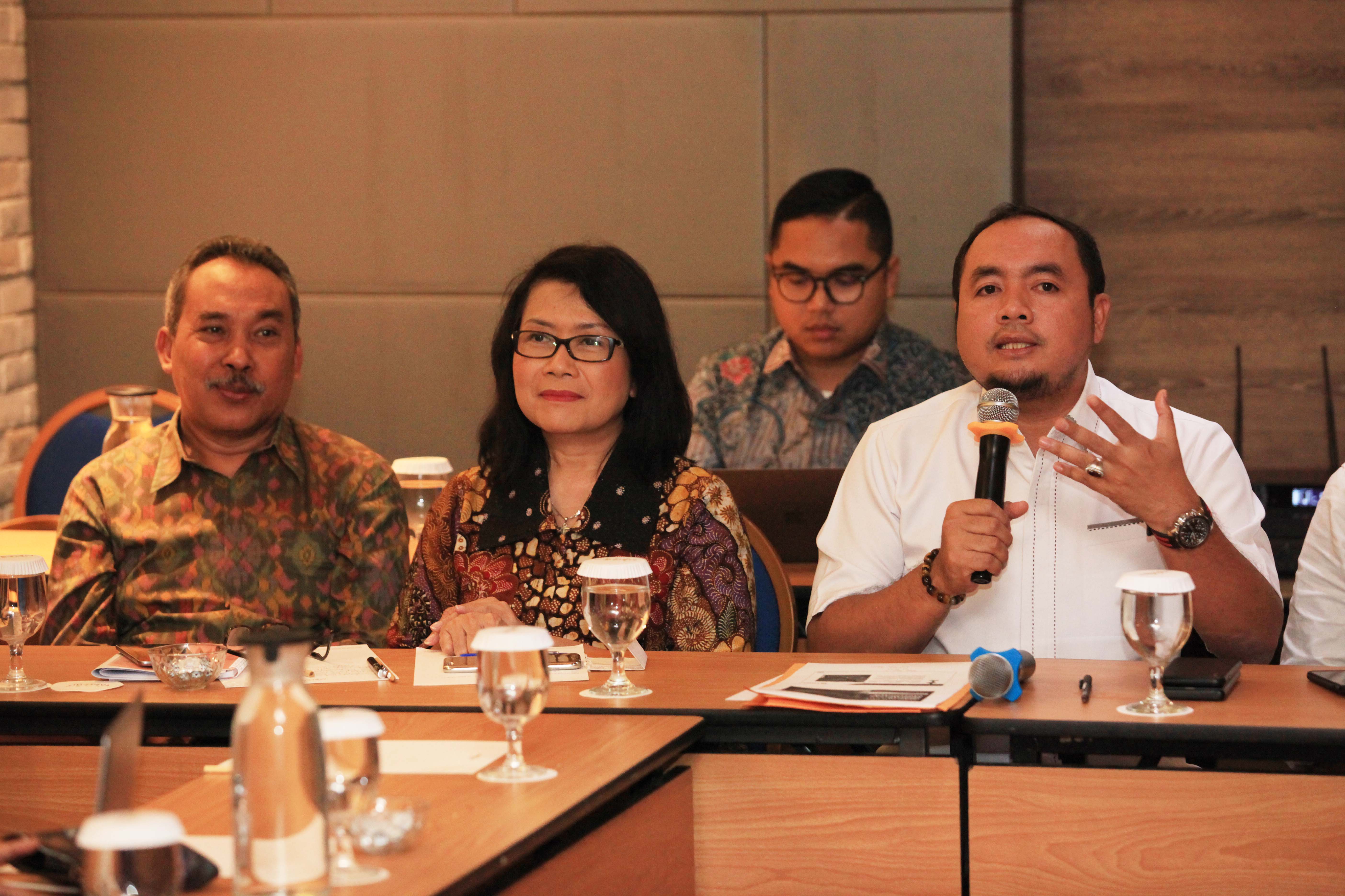 Diskusi bertema Legitimasi Pemilu dan Peningkatan Partisipasi Pemilu di Jakarta, Kamis (28/3).