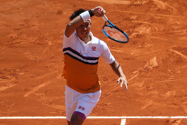 Petenis rangking enam dunia Kei Nishikori 