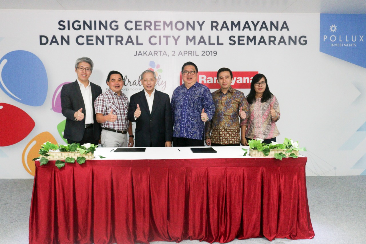 Penandatanganan kerjasama kontrak Ramayana dengan Central City Mall Semarang