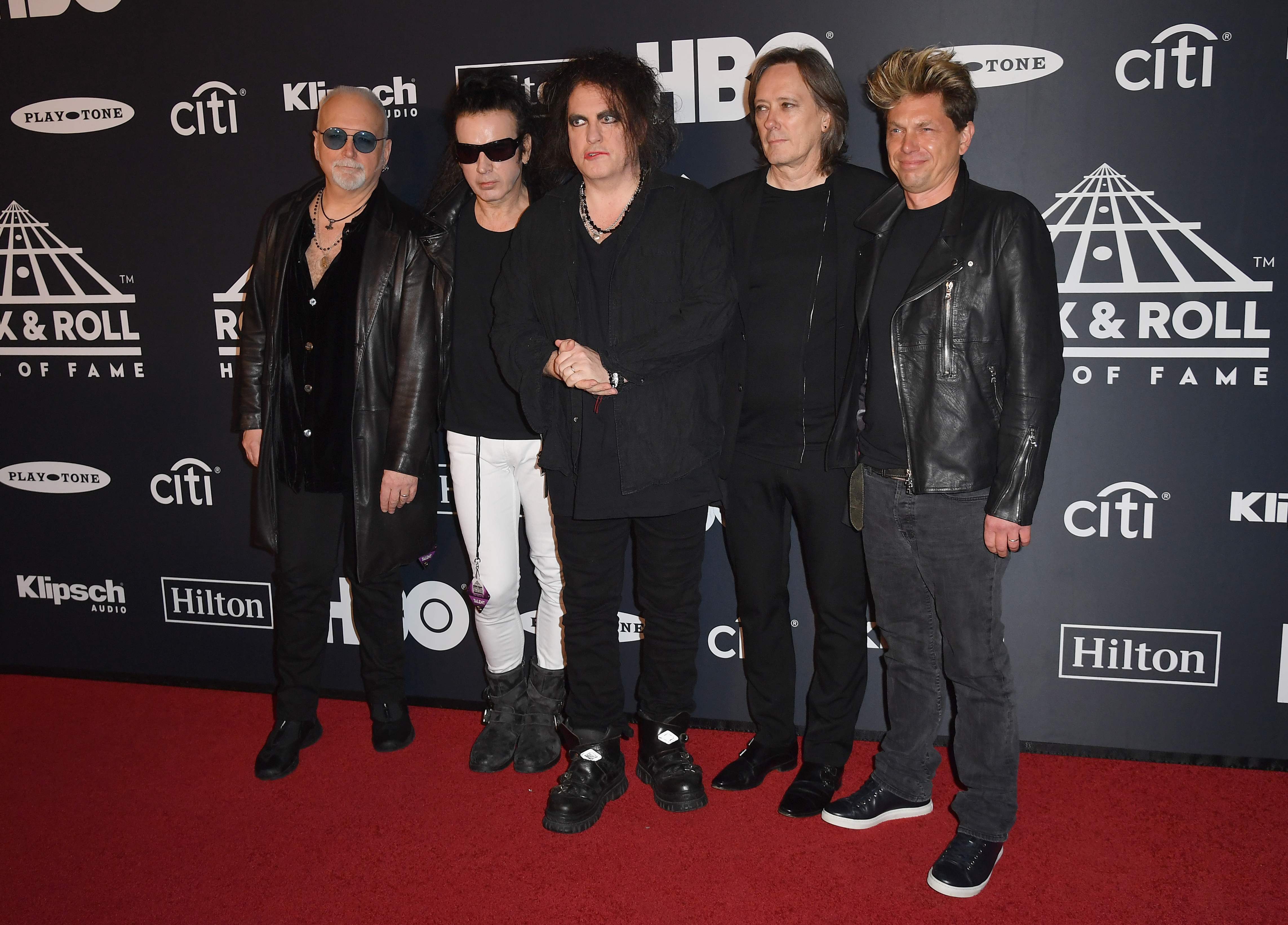 The Cure saat menghadiri the 34th Annual Rock & Roll Hall of Fame Induction Ceremony di New York, 29 Maret lalu.