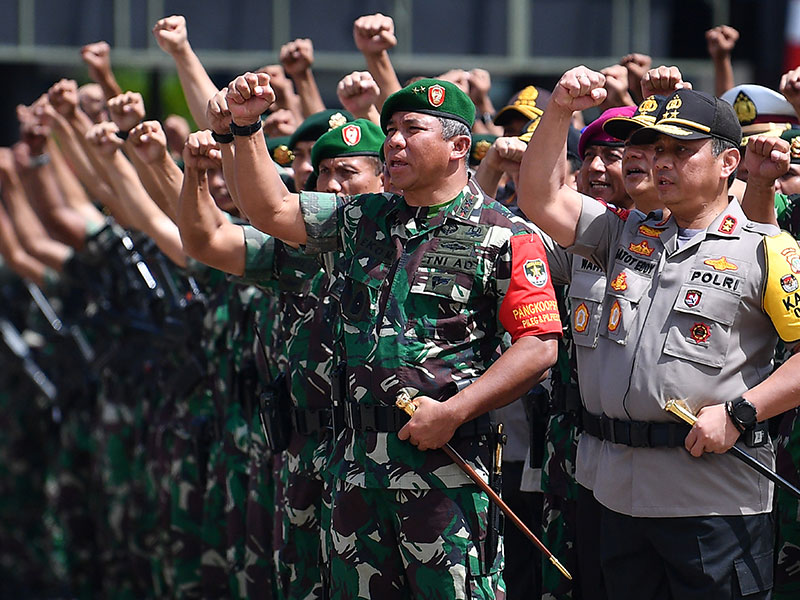 TNI DAN POLRI JAMIN KEAMANAN PEMILU SERENTAK 2019