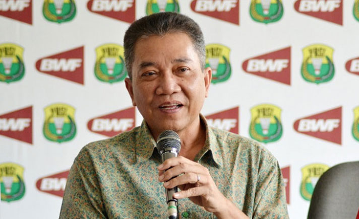  Sekretaris Jenderal Pengurus Pusat Persatuan Bulu Tangkis Seluruh Indonesia (PBSI) Achmad Buharto 
