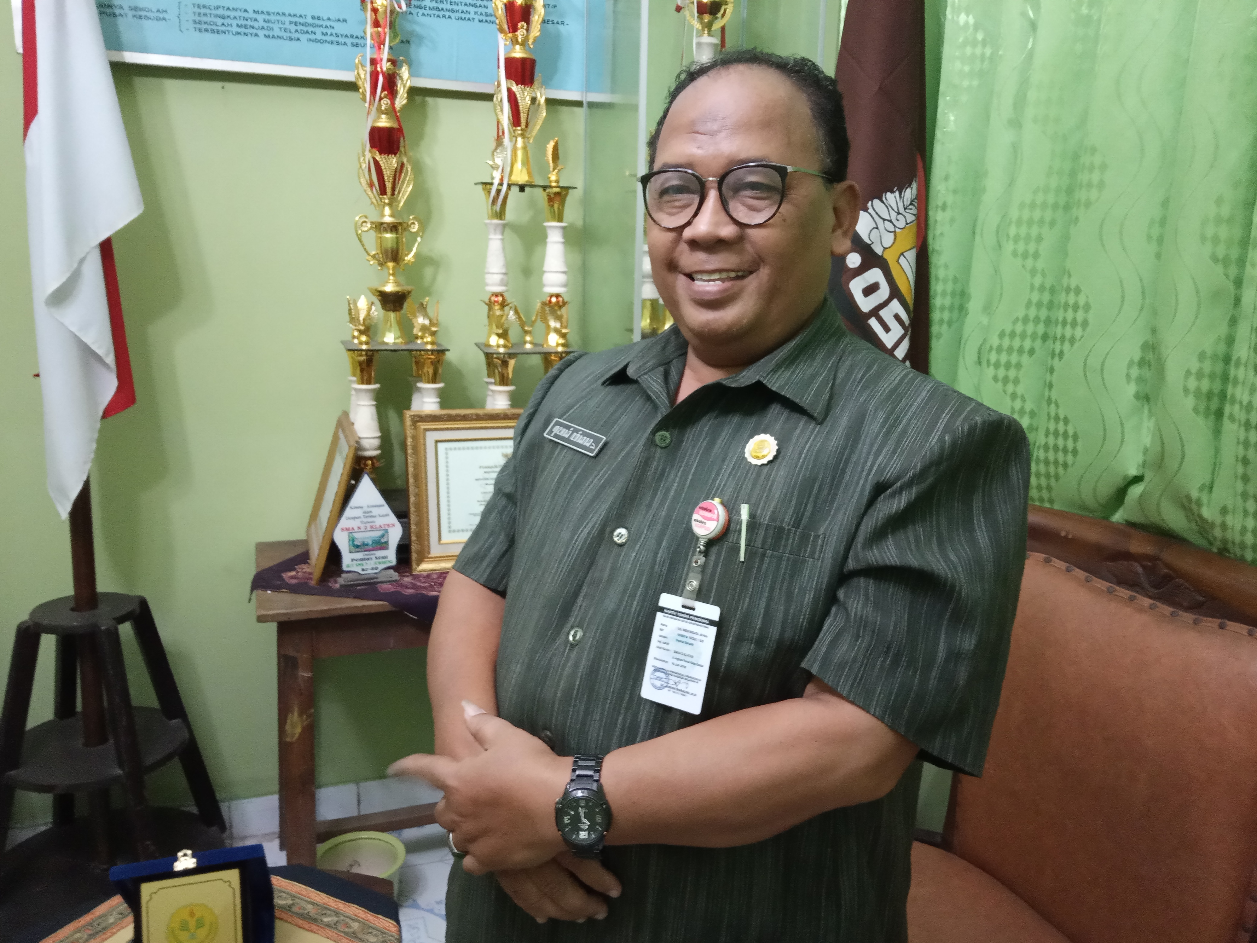 Kepala SMAN 2 Klaten, Medi Widada.