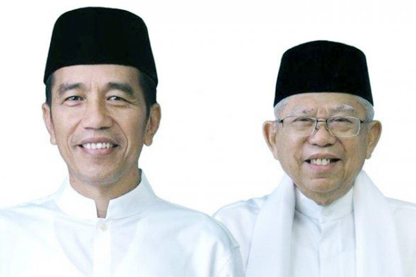 Capres dan Cawapres 01 Jokowi-Ma'ruf Amin