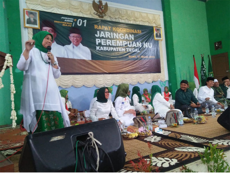 Jaringan Perempuan NU Tegal Gelar Deklarasi Dukung Jokow-Ma'ruf Amin