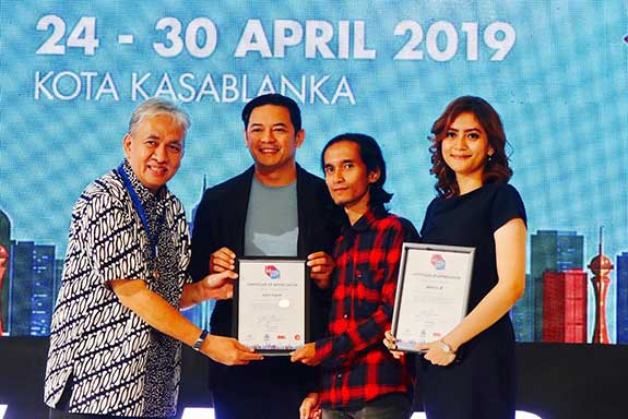 Jakarta Marketing Week 2019 garapan MarkPlus. dengan Tema 'It's Time for Indonesian Millenials to Thrive the Nation'  oleh Monica JR