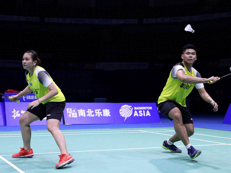 Praveen Jordan (kanan) dan Melati Daeva Oktavianti 