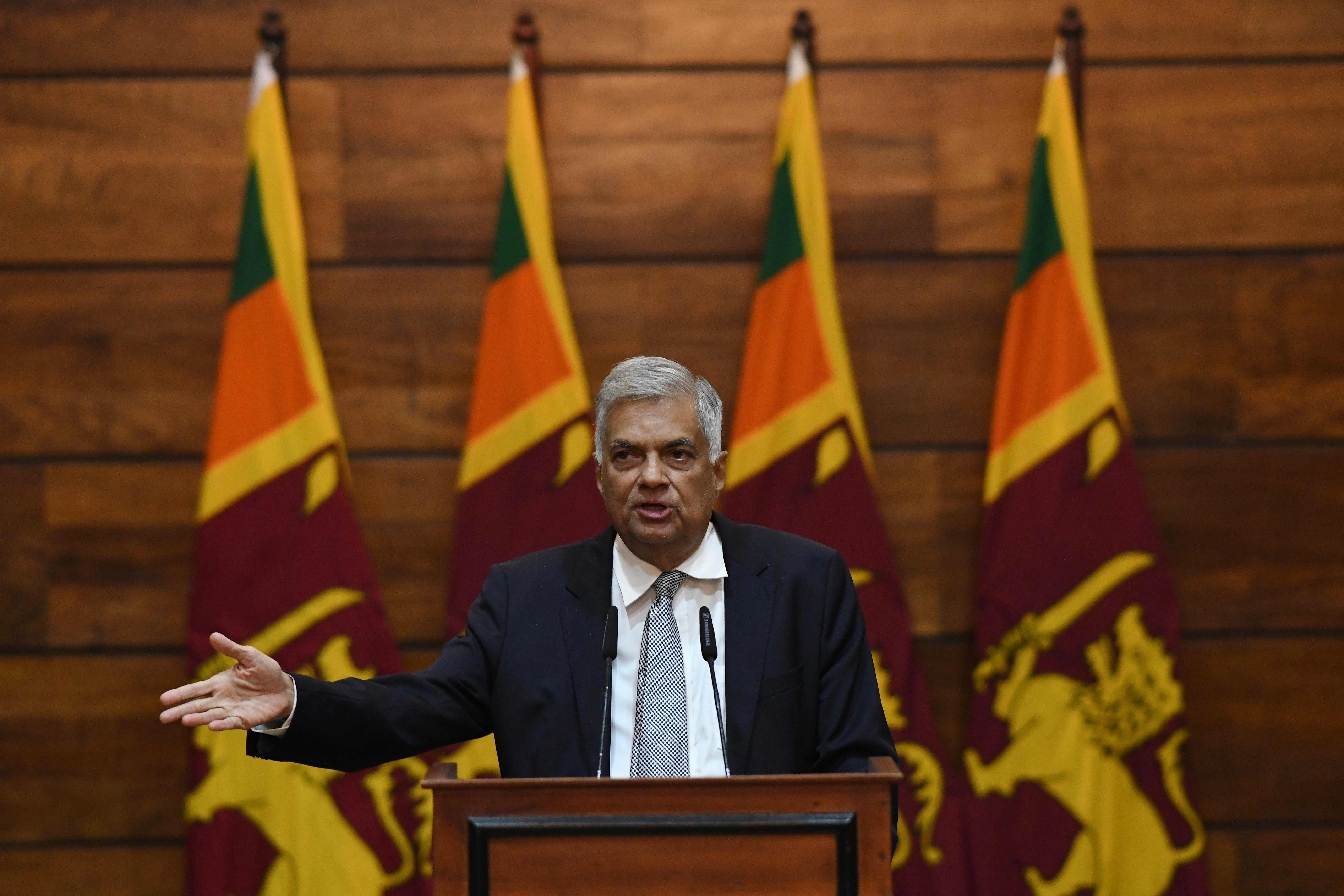 Perdana Menteri Sri Lanka Ranil Wickremesinghe.