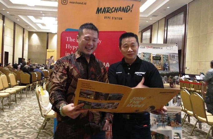 COO Cipta Harmoni Lestari Andreas Audyanto saat peluncuran Marchand HypeStation.