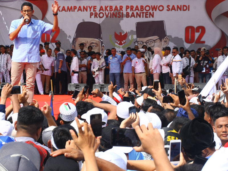 Calon Wakil Presiden nomOr urut 02 Sandiaga Uno.