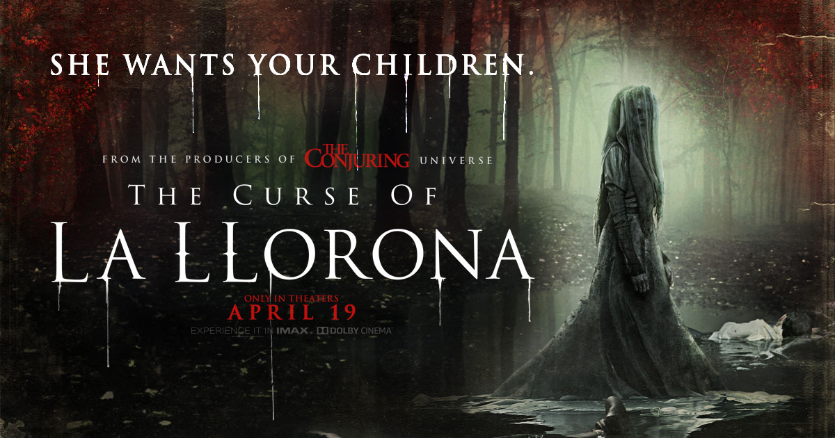 Poster film horor The Curse of La Llorona.