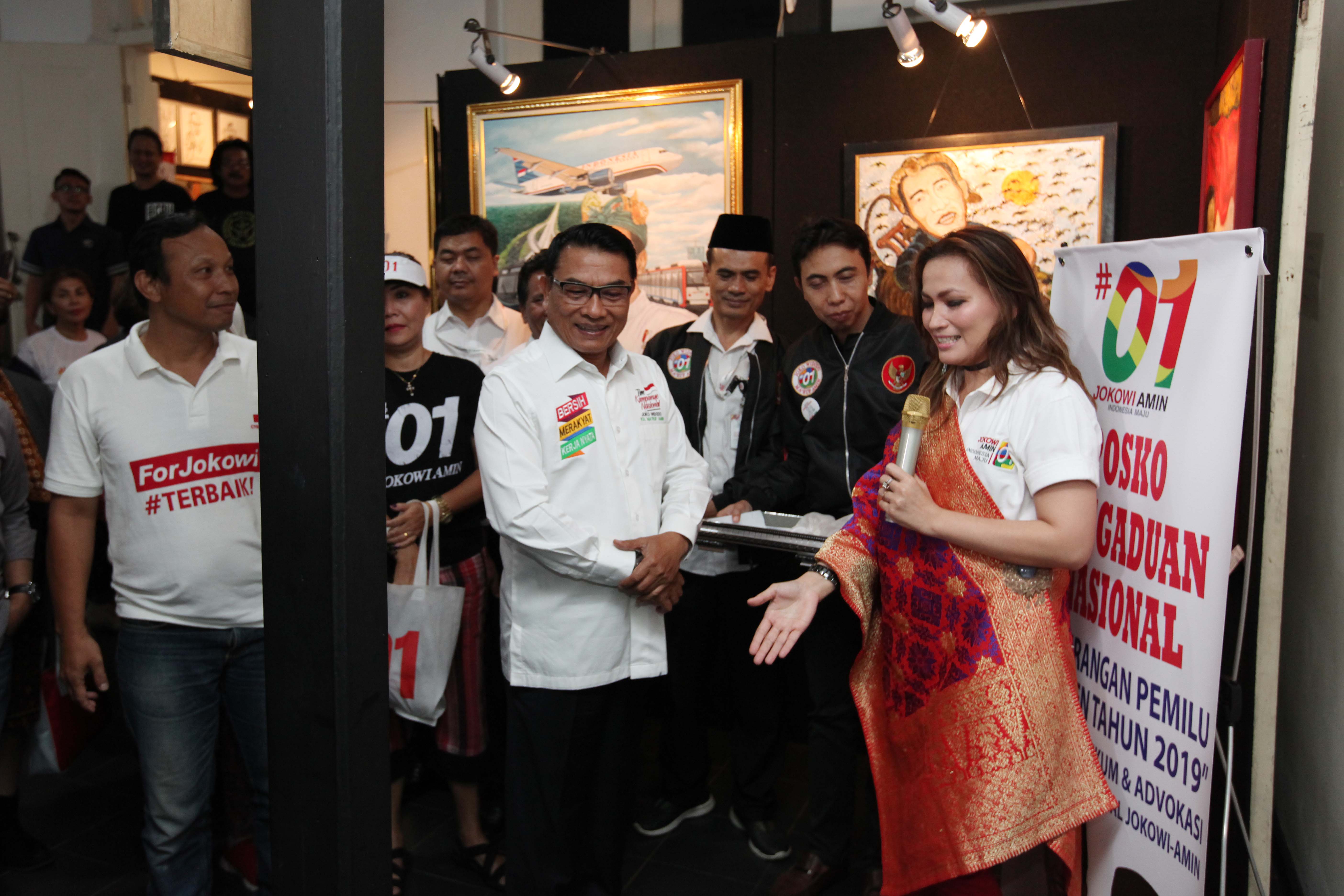 Ketua Harian Tim Kampanye Nasional Jokowi-Amin, Jenderal (Purn) Moeldoko meresmikan Posko Pengaduan Nasional Kecurangan Pilpres 2019