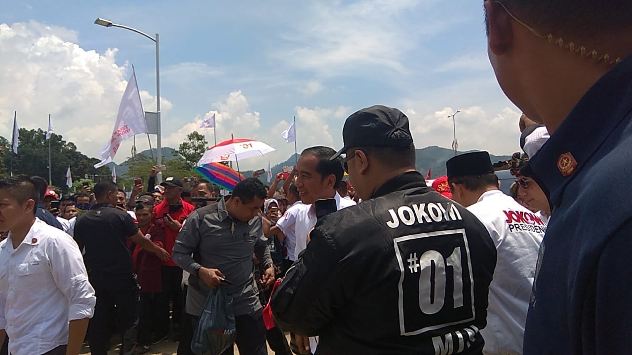 Calon Presiden petahana nomor urut 01 Joko Widodo.