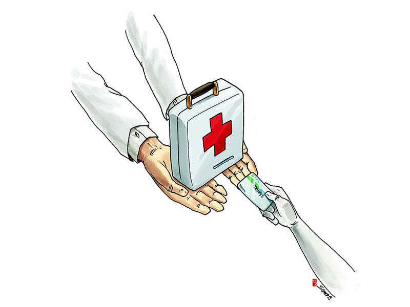 Ilustrasi tenaga kesehatan.