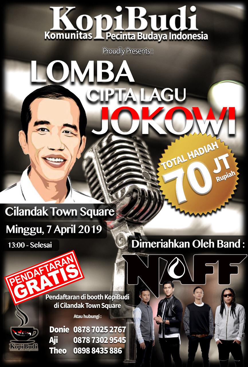 Pengumuman Lomba Cipta Lagu Jokowi dari Kopi Budi