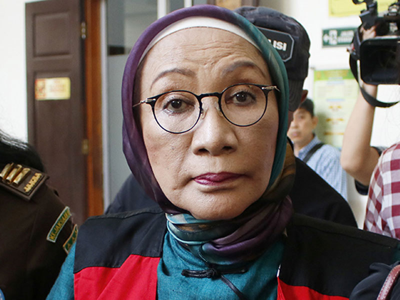 Terdakwa kasus dugaan penyebaran berita bohong atau hoaks, Ratna Sarumpaet.