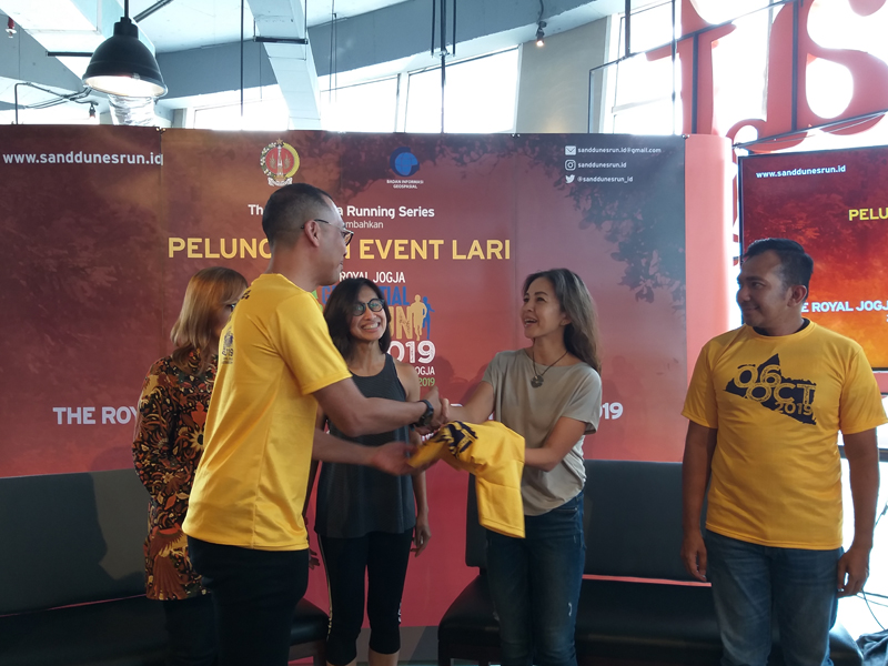 Konferensi pers The Royal Jogja Sand Dunes Geospatial Run 2019.