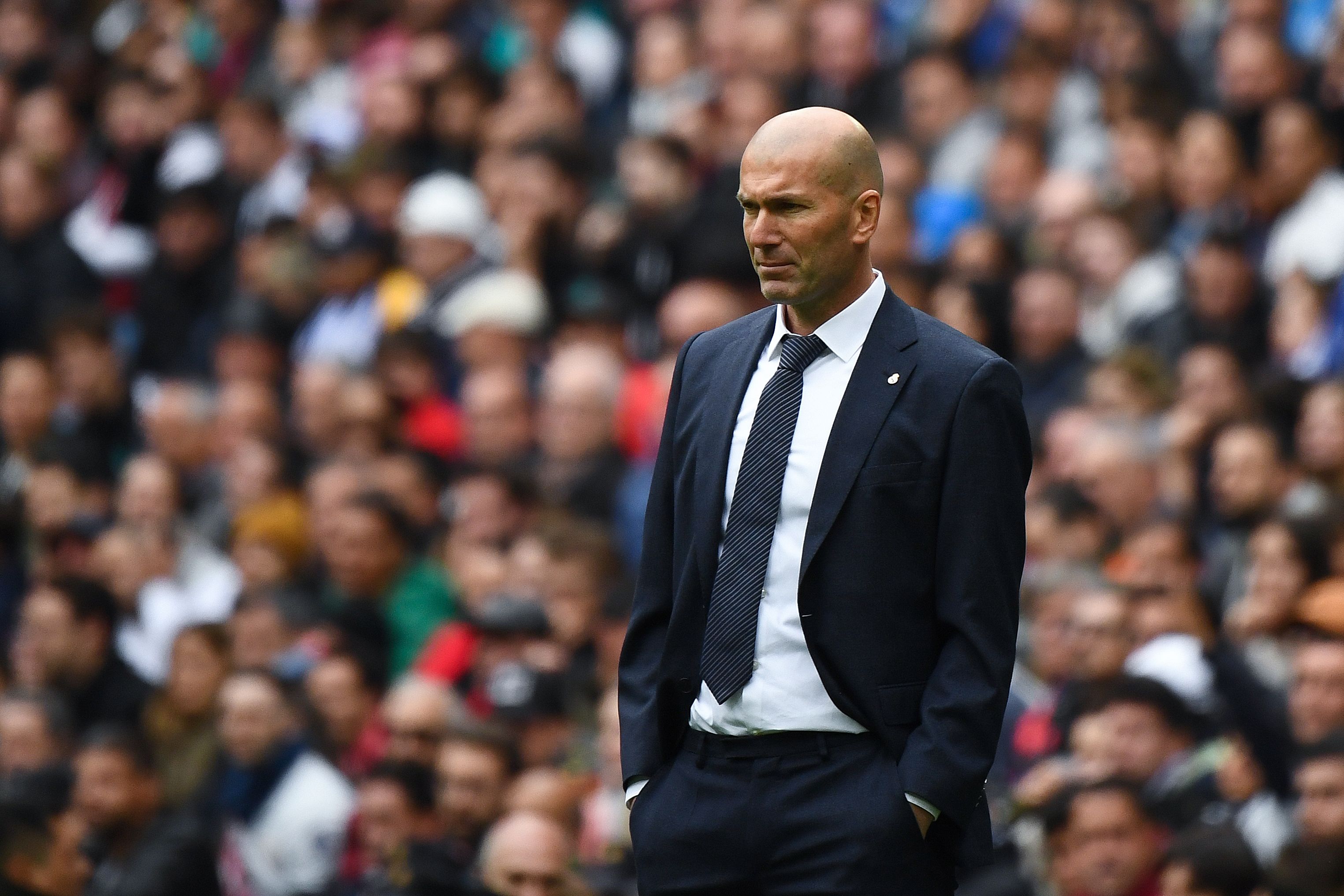 Pelatih Real Madrid Zinedine Zidane 